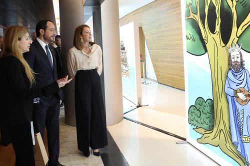 President inaugurates Myths and Tales of Cyprus exhibition at EP in Strasbourg