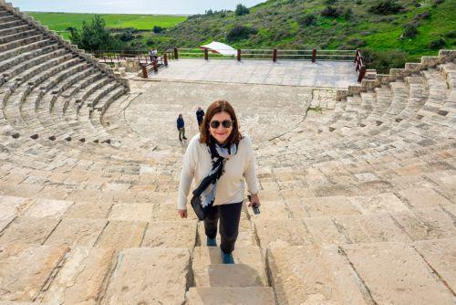 Επιθεώρησε τα έργα αναβάθμισης αρχαίου Κουρίου η Β. Κασσιανίδου