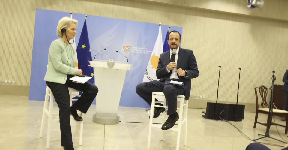 Κόμβος αλληλεγγύης για την ΕΕ και τον κόσμο η Κύπρος, είπε η Πρόεδρος Κομισιόν
