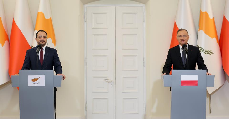 Οι Πρόεδροι Κύπρου-Πολωνίας εκφράζουν βούληση για περαιτέρω ενίσχυση σχέσεων...